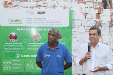 Parceria entre o Governo da Bahia e a Solar Coca-Cola entrega primeira horta sustentável em Feira de Santana | SECOM
