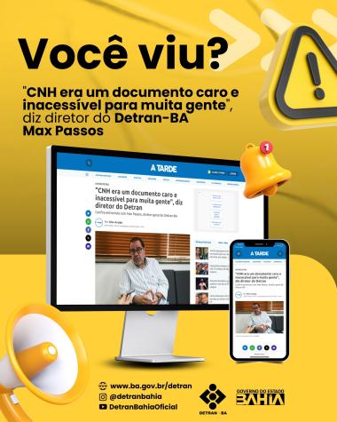 Bahia reduz valores para emissão e serviços de CNH em 2026 | SECOM