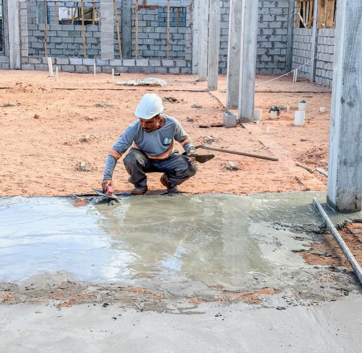 Construção da nova UBS do CIA 1 segue em ritmo de avanço conforme cronograma