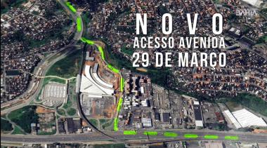 Novo acesso à Avenida 29 de Março é liberado a partir deste sábado (10) | SECOM