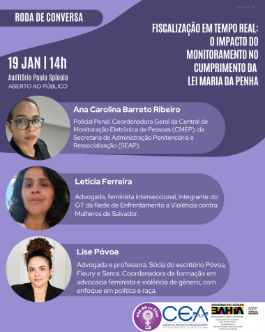 Roda de Conversa "Fiscalização em Tempo Real: O Impacto do Monitoramento no Cumprimento da Lei Maria da Penha | SECOM