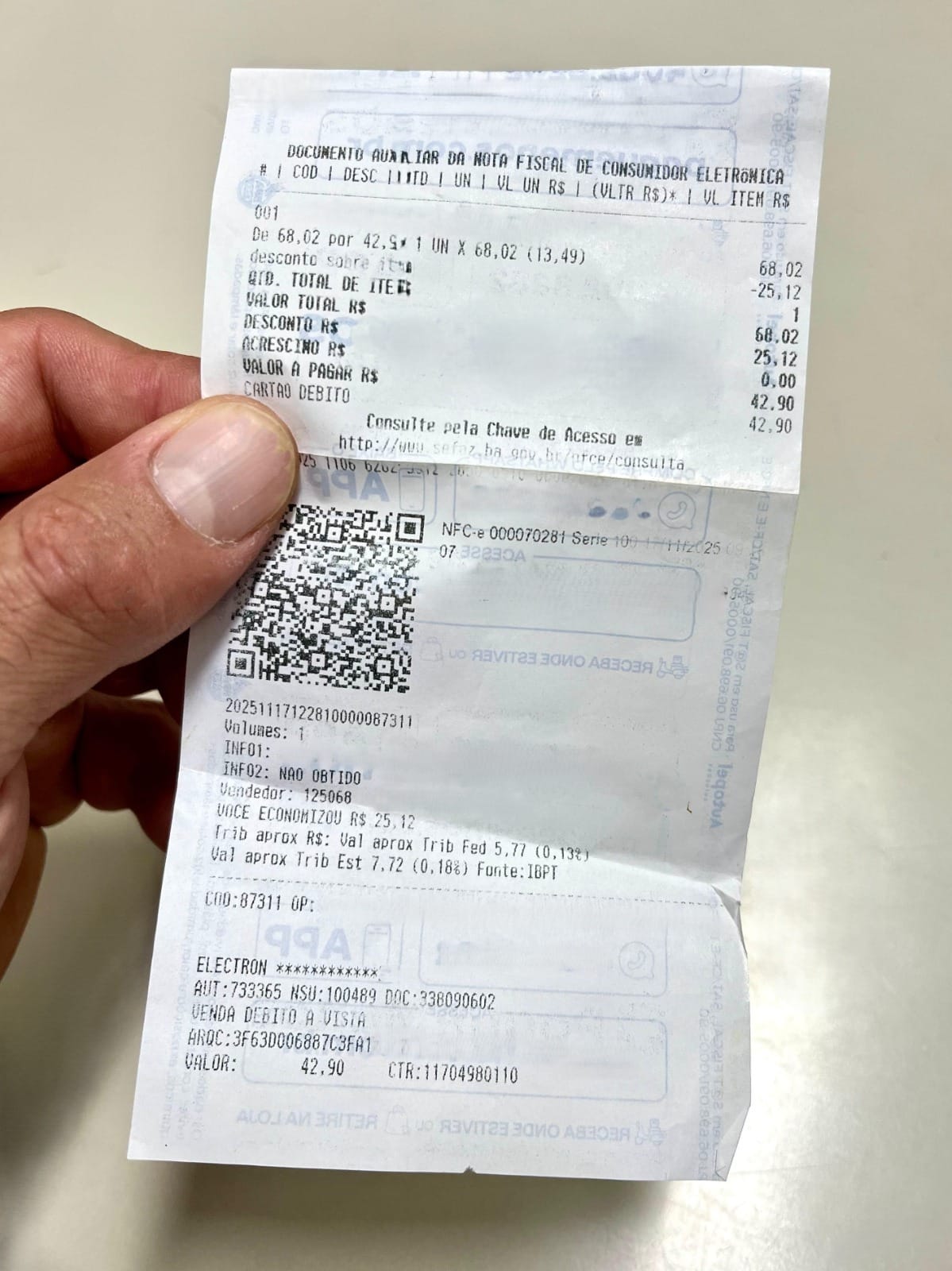 Compras feitas até o dia 30 concorrem aosorteio de maio da Nota Premiada Bahia