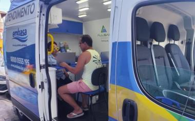 Unidade móvel da Embasa estará no Bonfim até esta quinta-feira (30) | SECOM